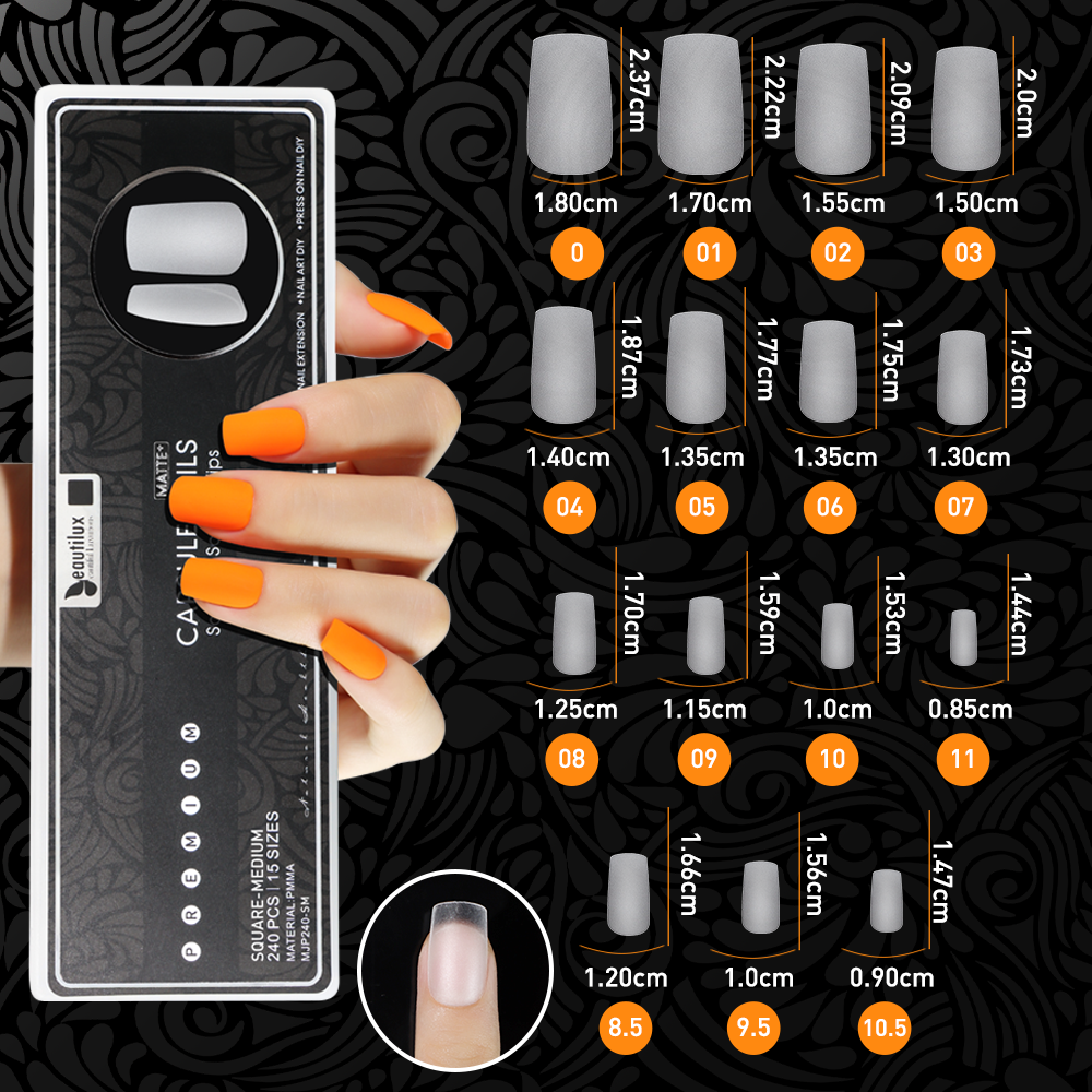 Beautilux Professional Matte Capsules + Glue &amp; Remover