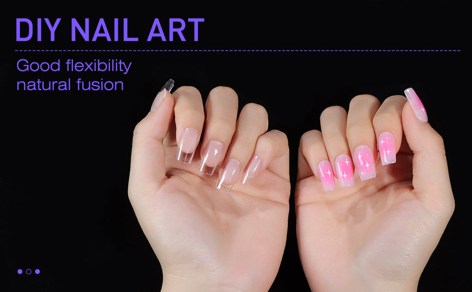 Capsules Ongles PMMA Carré Naturel | Soak Off | Pose Américaine | Beautilux JP552-SN | 552 pcs