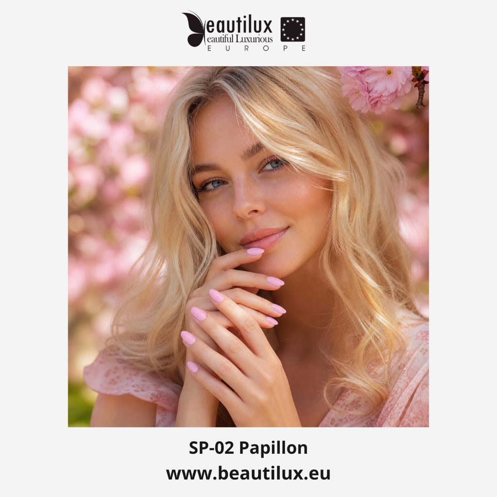 Vernis Semi-Permanent Rose Poudré Papillon SP-02 | Beautilux