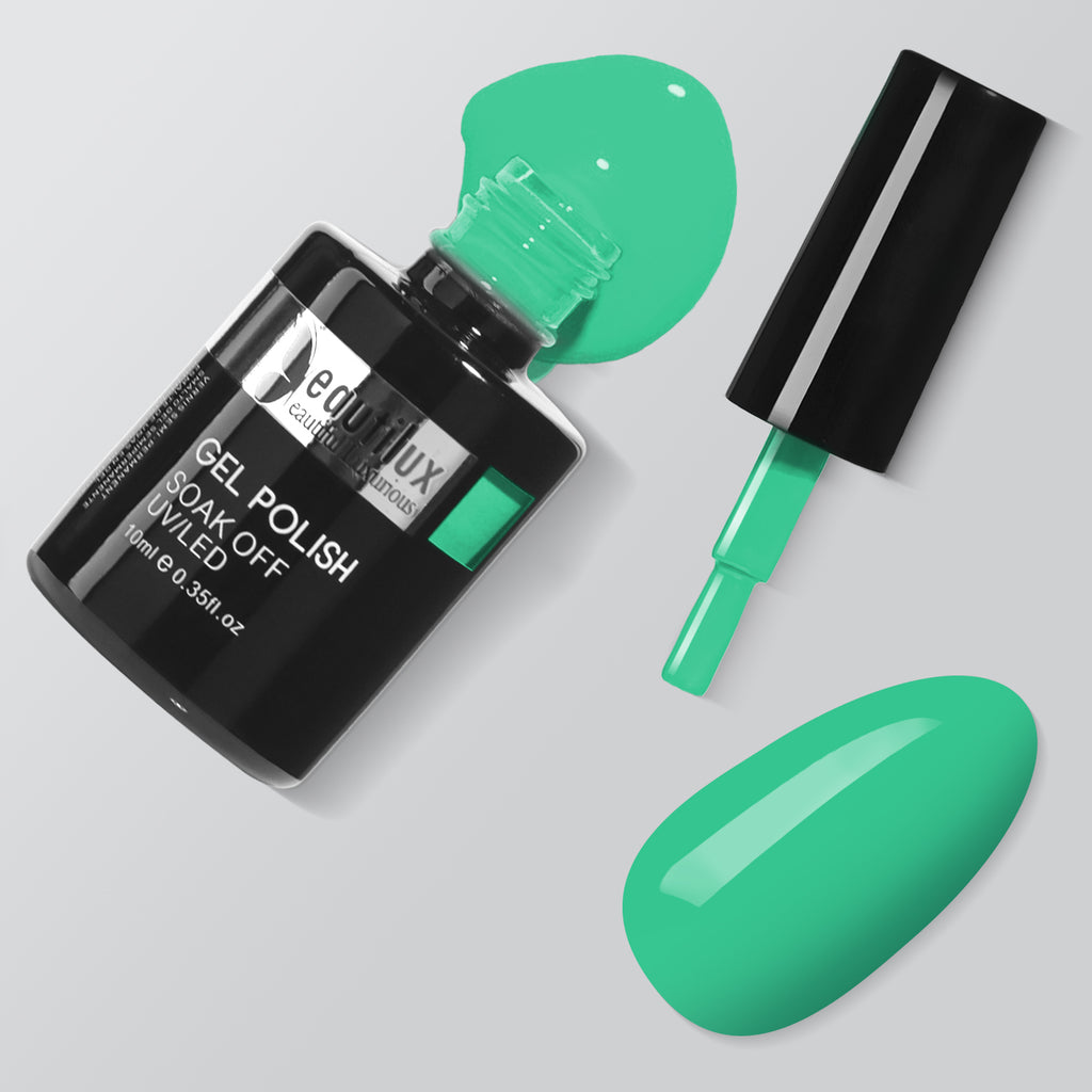 Vernis semi-permanent vert menthe vif Feuilles Tendres SP-10 Beautilux –   
