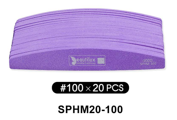 Beautilux 100# Sponge File Sticker 20pcs — 20pcs/pack | SPHM20-100 - SPHM20-100 Image