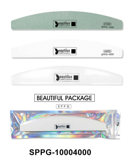 Beautilux Removable Buffer- Plastic Plate+1000# Buffer Sticker+4000# Buffer Sticker — 1 set | SPPG-10004000 - SPPG-10004000 Image