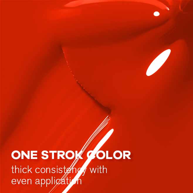 Rendu vernis papaye SU-16 Beautilux sur ongles manucurés  
