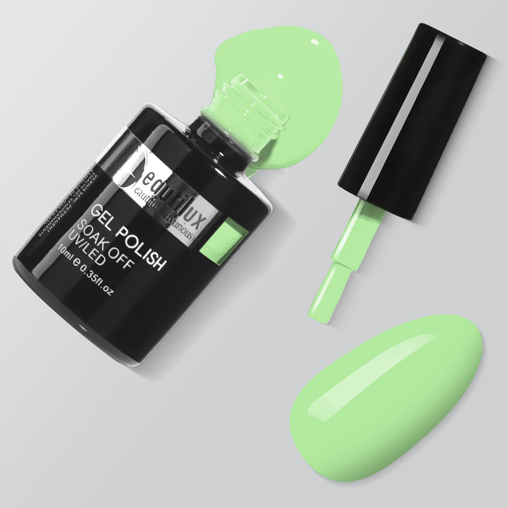 Vernis semi-permanent vert pistache SP-01 Beautilux – gel polish 10ml   
pinceau nouvelle génération, Collection Printemps