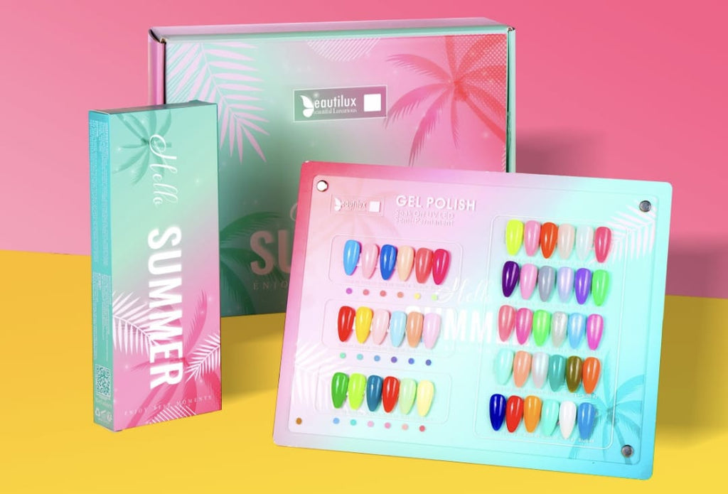 Beautilux collection "HELLO SUMMER" Édition Limitée 2025 - Kit vernis semi permanent