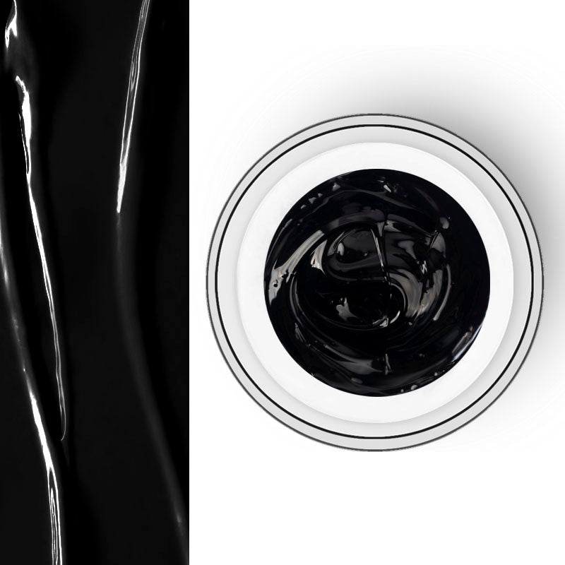 3D Gel Paste Noir – B3D-01 | Beautilux 10g – Relief 3D & Baby Boomer