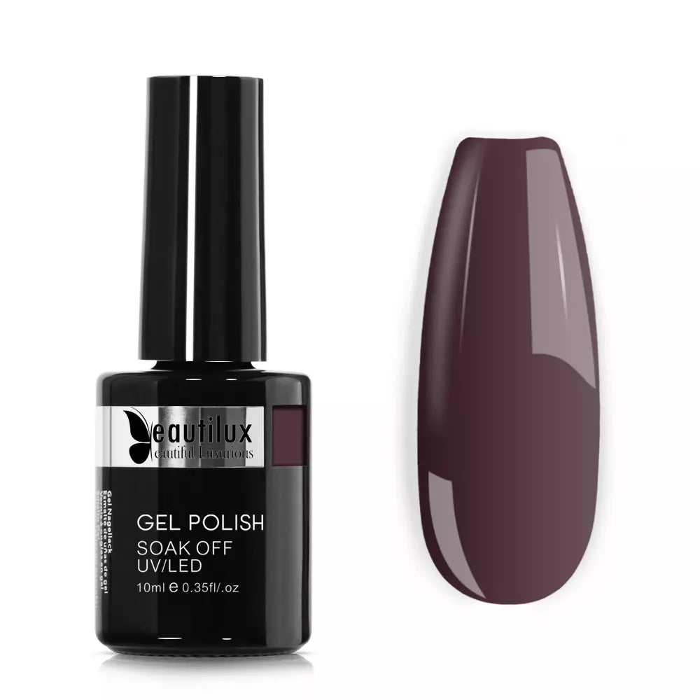 Vernis semi-permanent Prune Mystique AC-01 Beautilux 10ml — Gel polish professionnel tenue 21 jours Image
