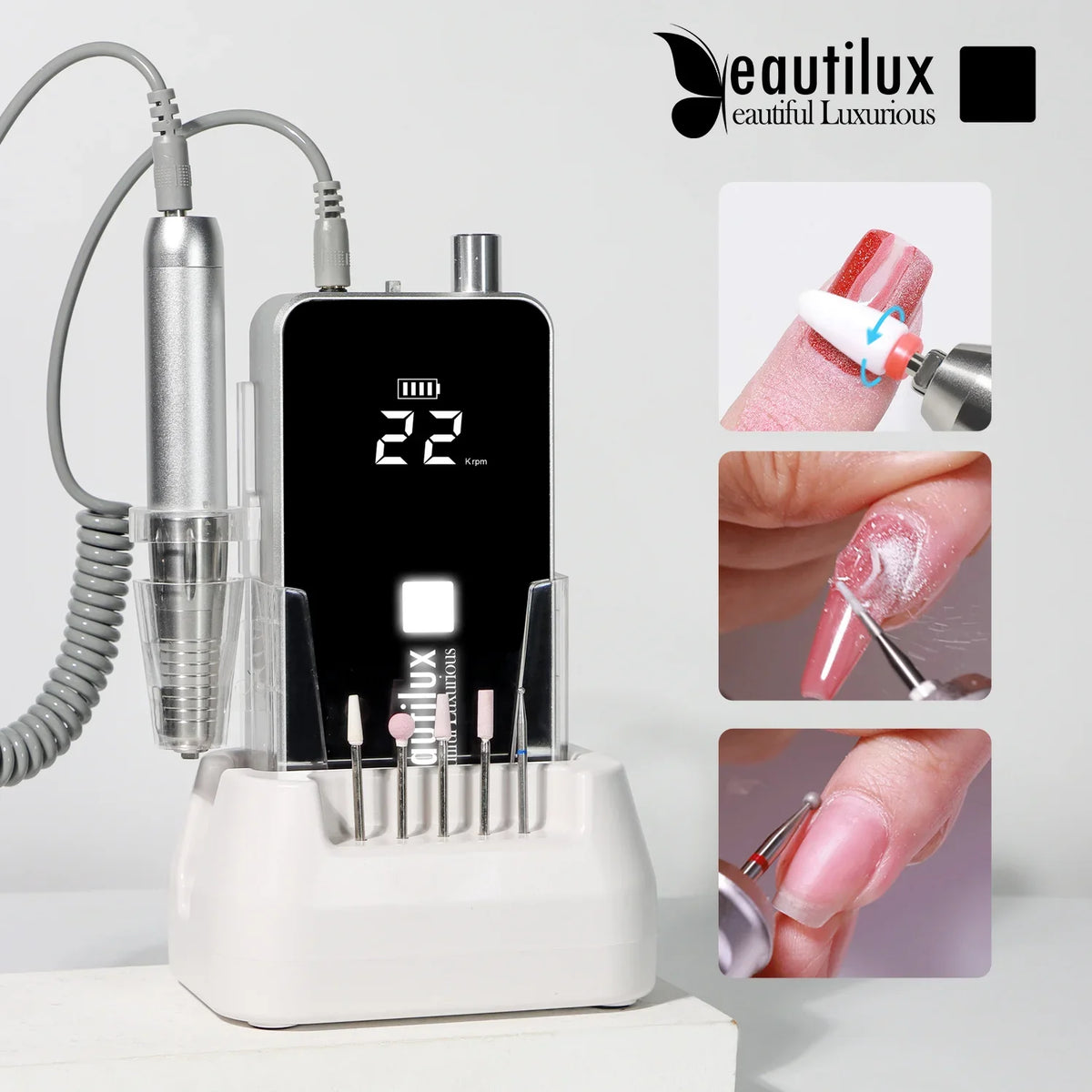 Ponceuse et embouts Professionnels Beautilux