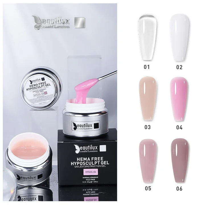 Beautilux No-Filing Builder Gel HEMA-Free – 7ml, 10g &amp; 55g
