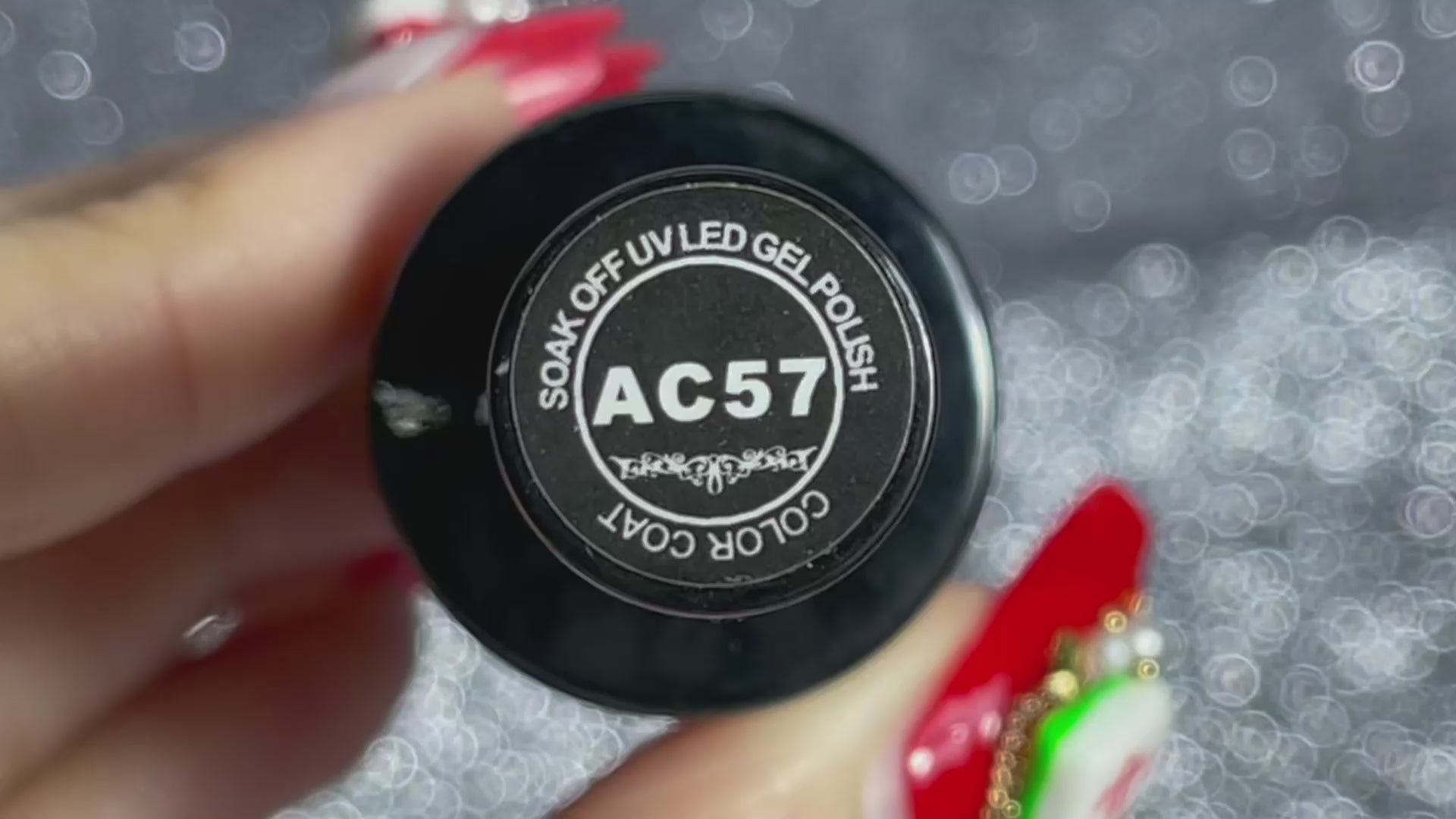 Tutoriel d'application du vernis gel rouge bordeaux magenta AC-57 Beautilux  
