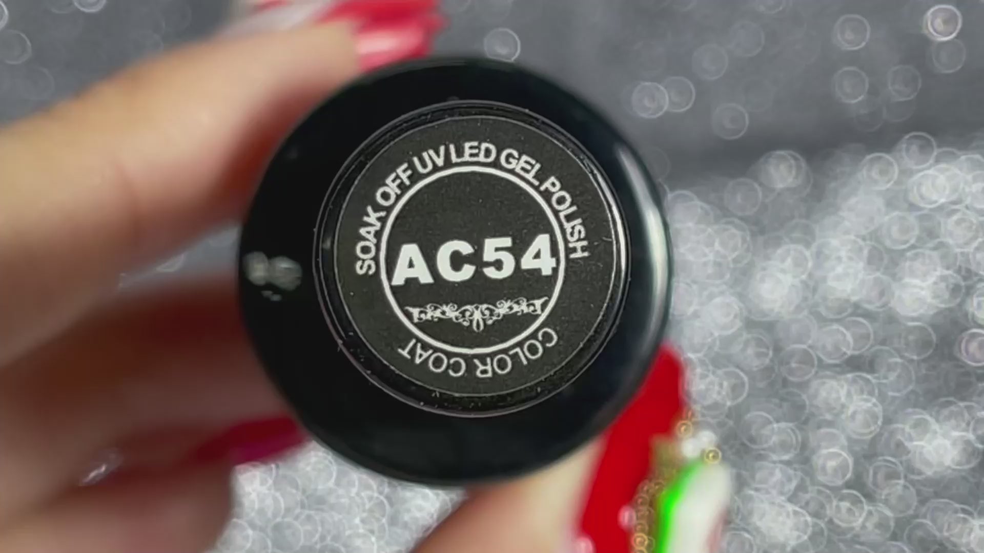 Tutoriel d'application du vernis gel rouge velours de bourgogne AC-54 Beautilux  
