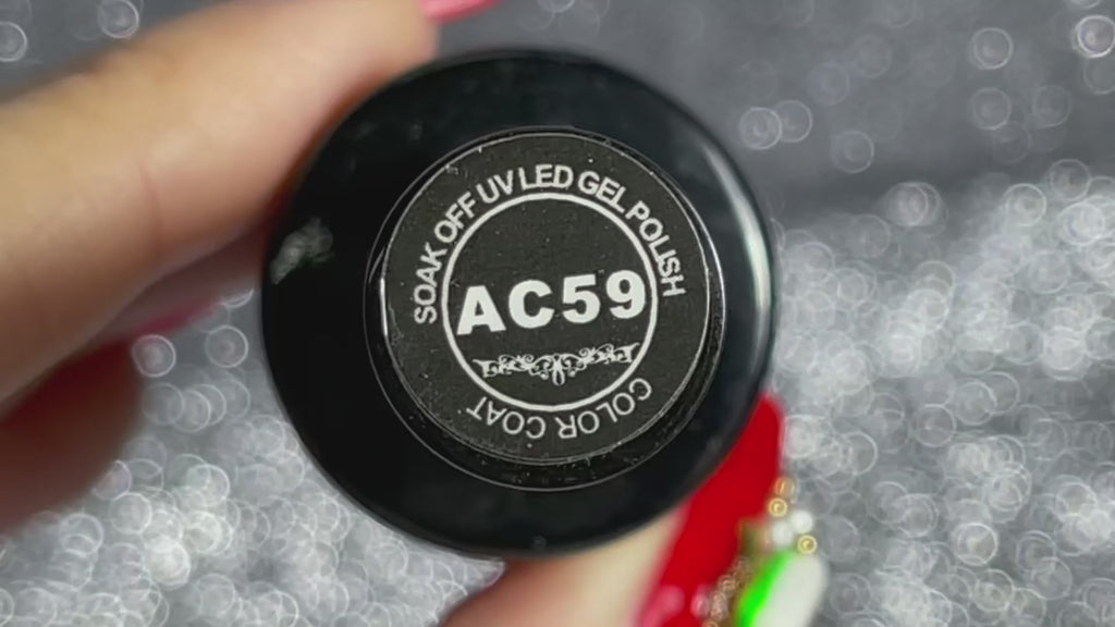 Tutoriel d'application du vernis gel bordeaux-prune cabernet AC-59 Beautilux  
