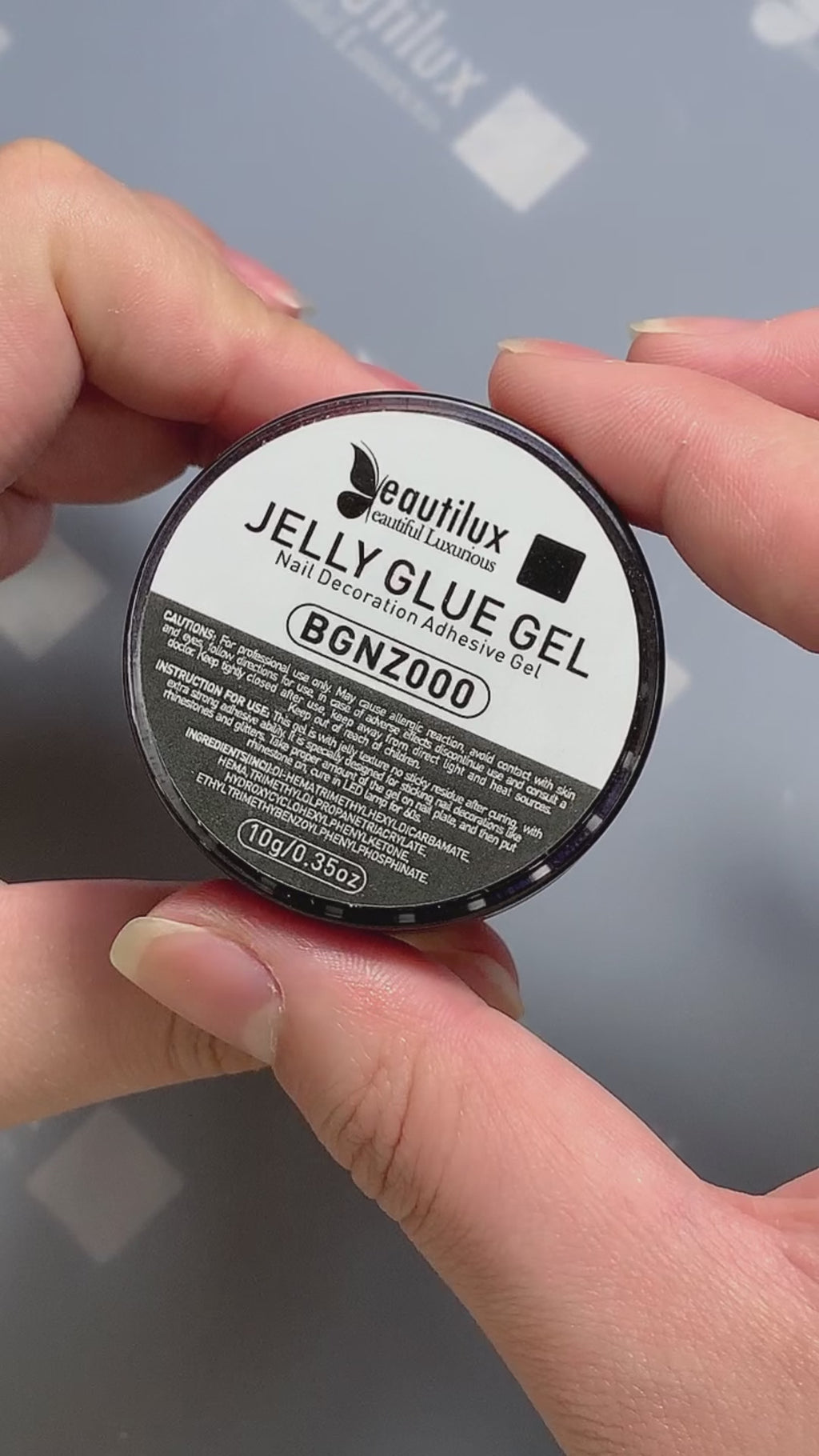 Beautilux Jelly Nail Glue Gel – Gel Adhésif Nail Art – 10g