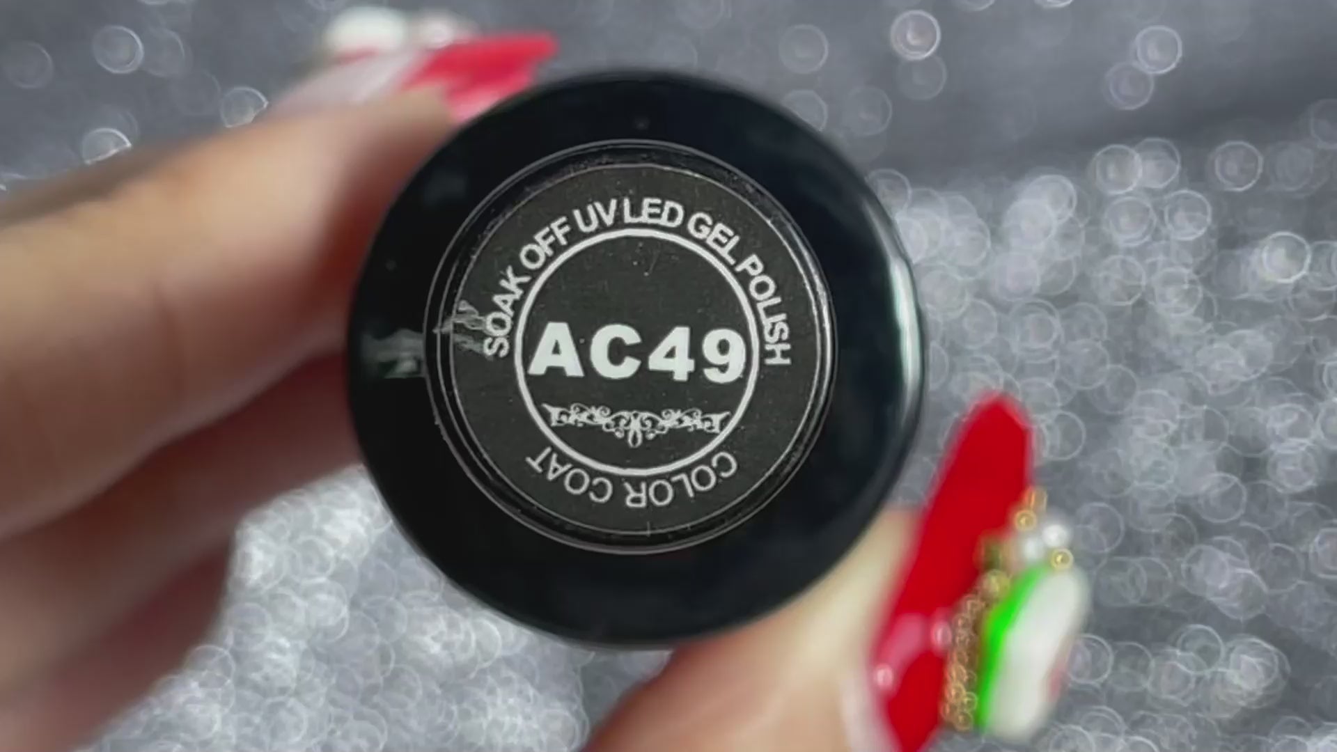 Tutoriel d'application du vernis gel rouge brique terre de sienne AC-49 Beautilux  