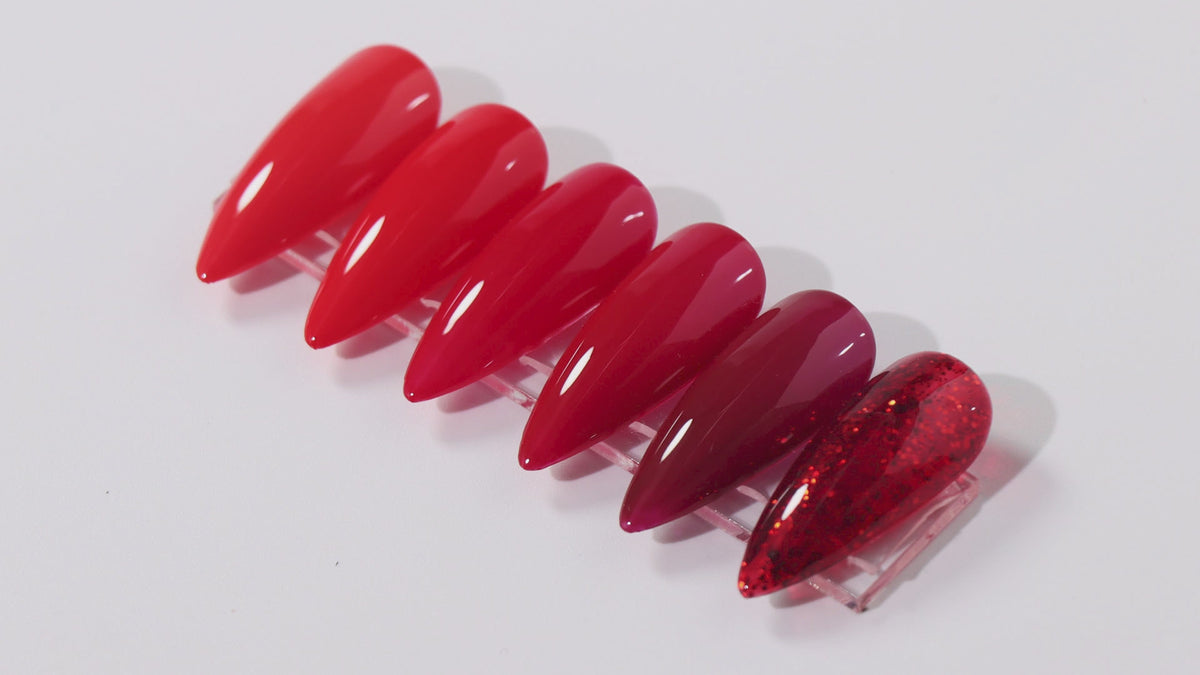 YT-01 - Kit de 6 Vernis Semi-Permanent ROUGE 10Ml Tenue 28 Jours | Beautilux