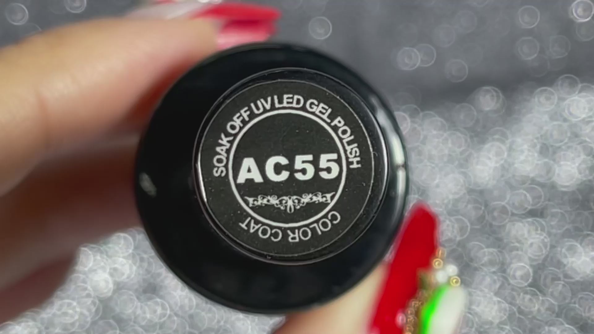 Tutoriel d'application du vernis gel rouge bordeaux royal AC-55 Beautilux  
