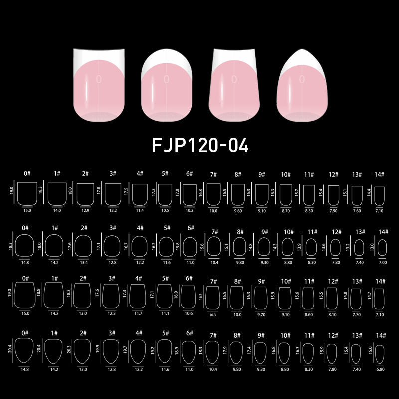 Press on nails french manucure