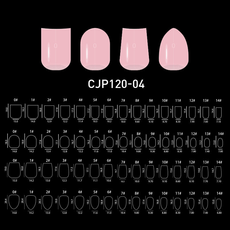 Press on nails manucure nude