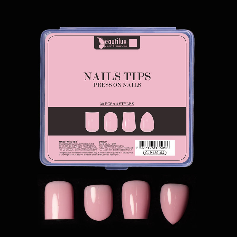 Press on nails manucure nude