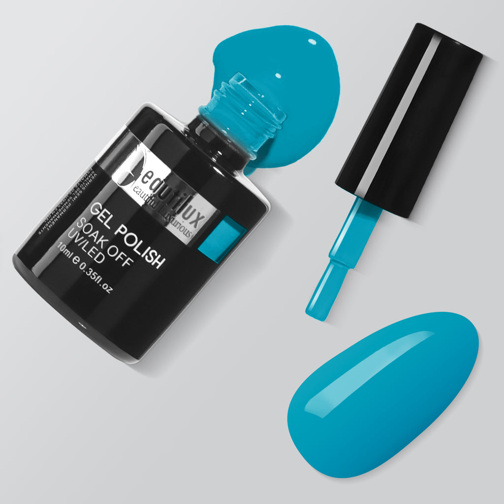 vernis semi permanent bleu Beautilux