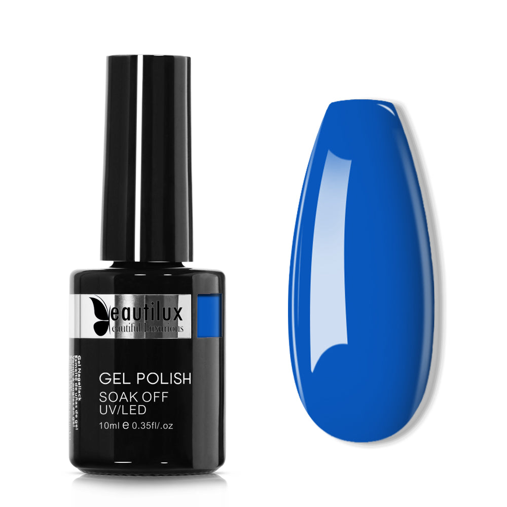 Vernis semi-permanent Bleu Royal Vif B-034 Beautilux 10ml Image