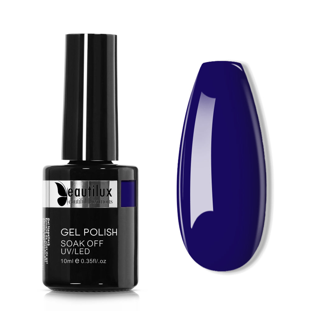 Vernis semi-permanent Bleu Nuit Profond B-026 Beautilux 10ml Image